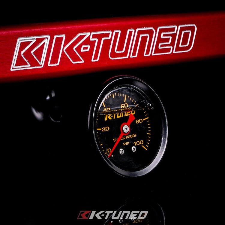 K-Tuned Fuel Line and Fuel Rail Kit Side Feed Honda Civic EP3 RSX KTD-KSG-BLK β Optional Center Mount Gauge